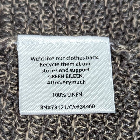 Eileen Fisher Taupe Ivory Cardigan - Picture 4 of 5